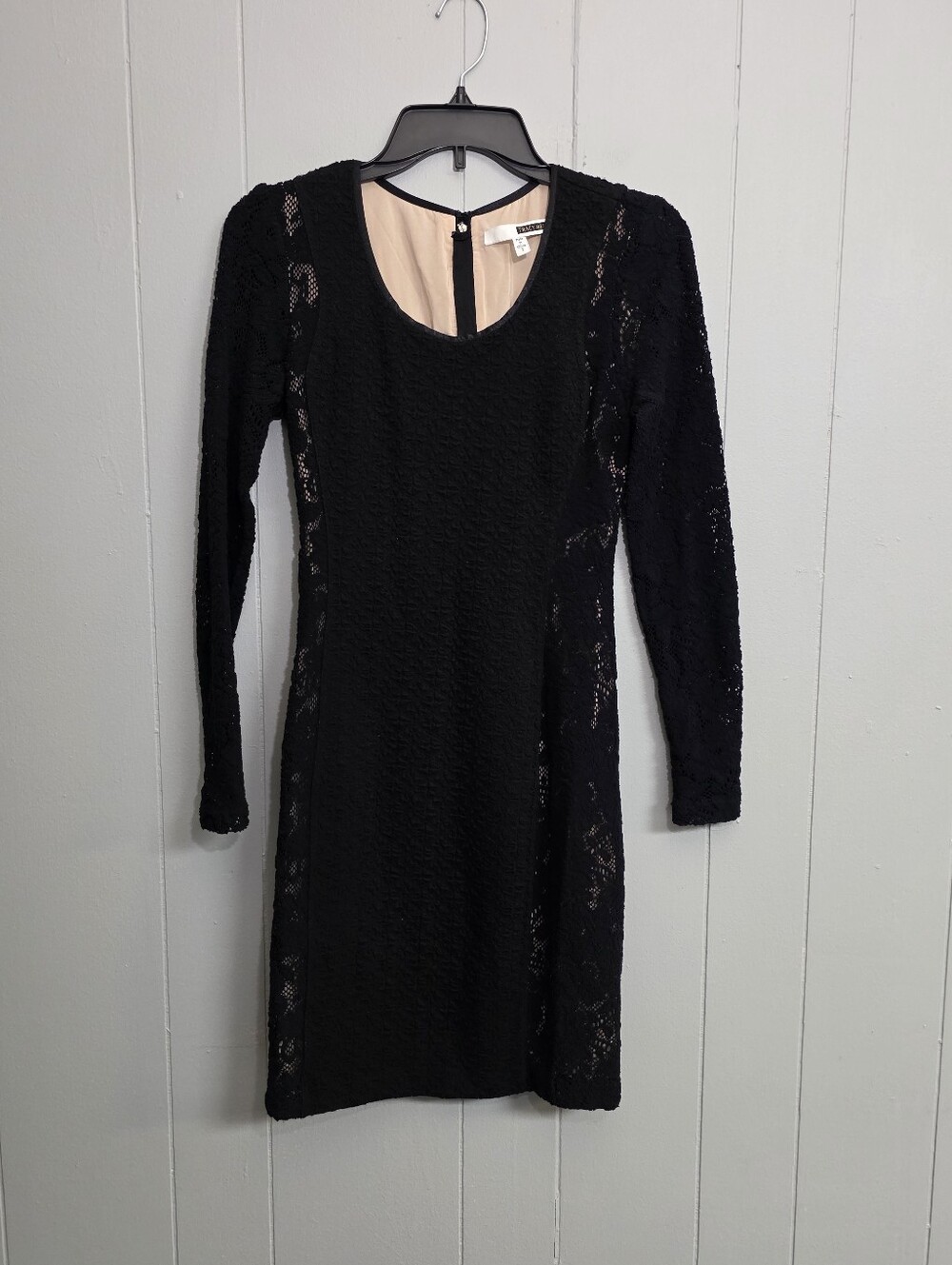Tracy Reese Black Sheeth Lace Dress Size 2